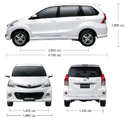 avanza dimensions